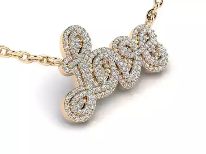 Pendant 8 Love 3D print model