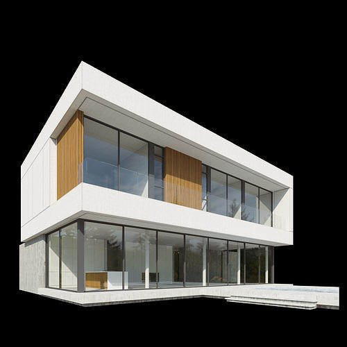 Modern Villa Design - 8 models 3D model 4