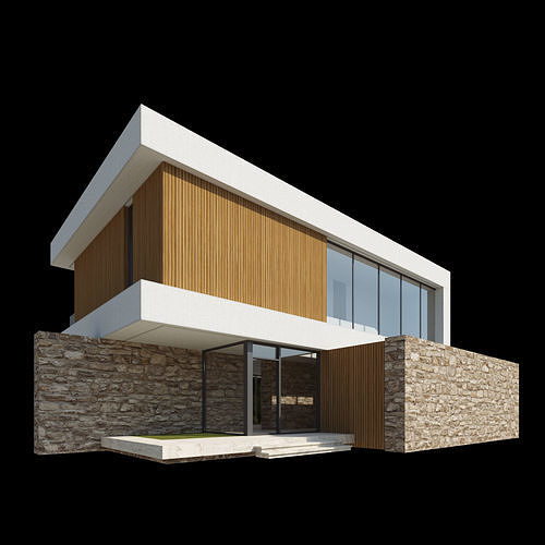 Modern Villa Design - 8 models 3D model 7