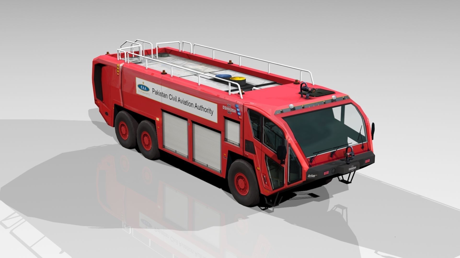 Low Poly Oshkosh Stryker 3000  Low-poly 3D model_1