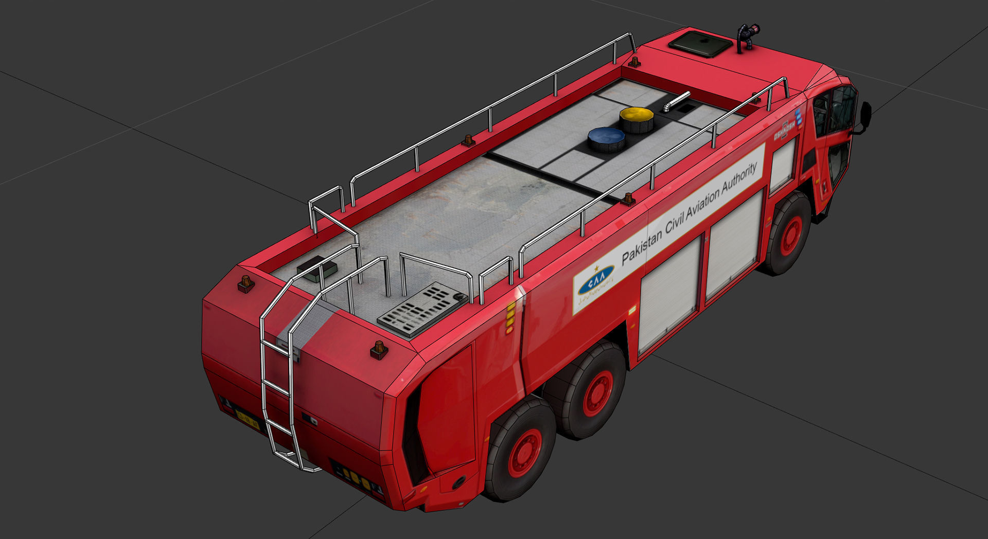 Low Poly Oshkosh Stryker 3000  Low-poly 3D model_7