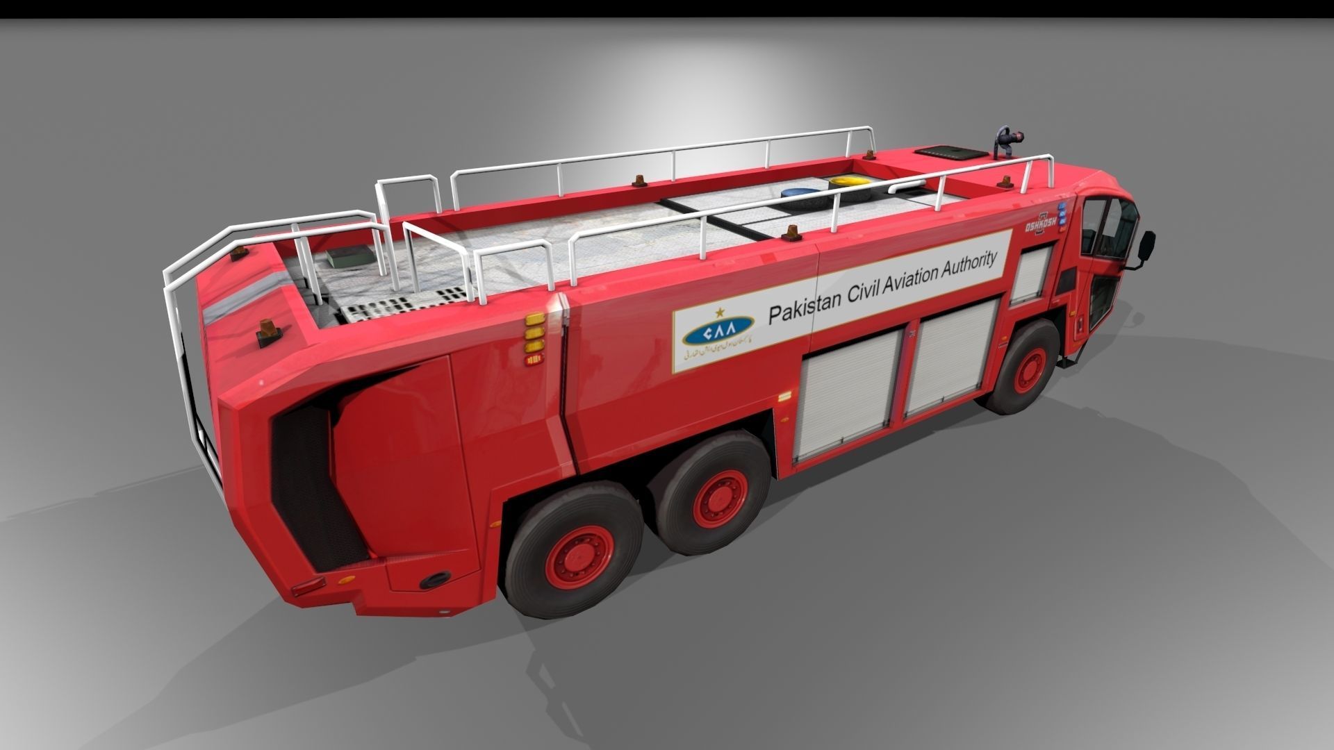 Low Poly Oshkosh Stryker 3000  Low-poly 3D model_4