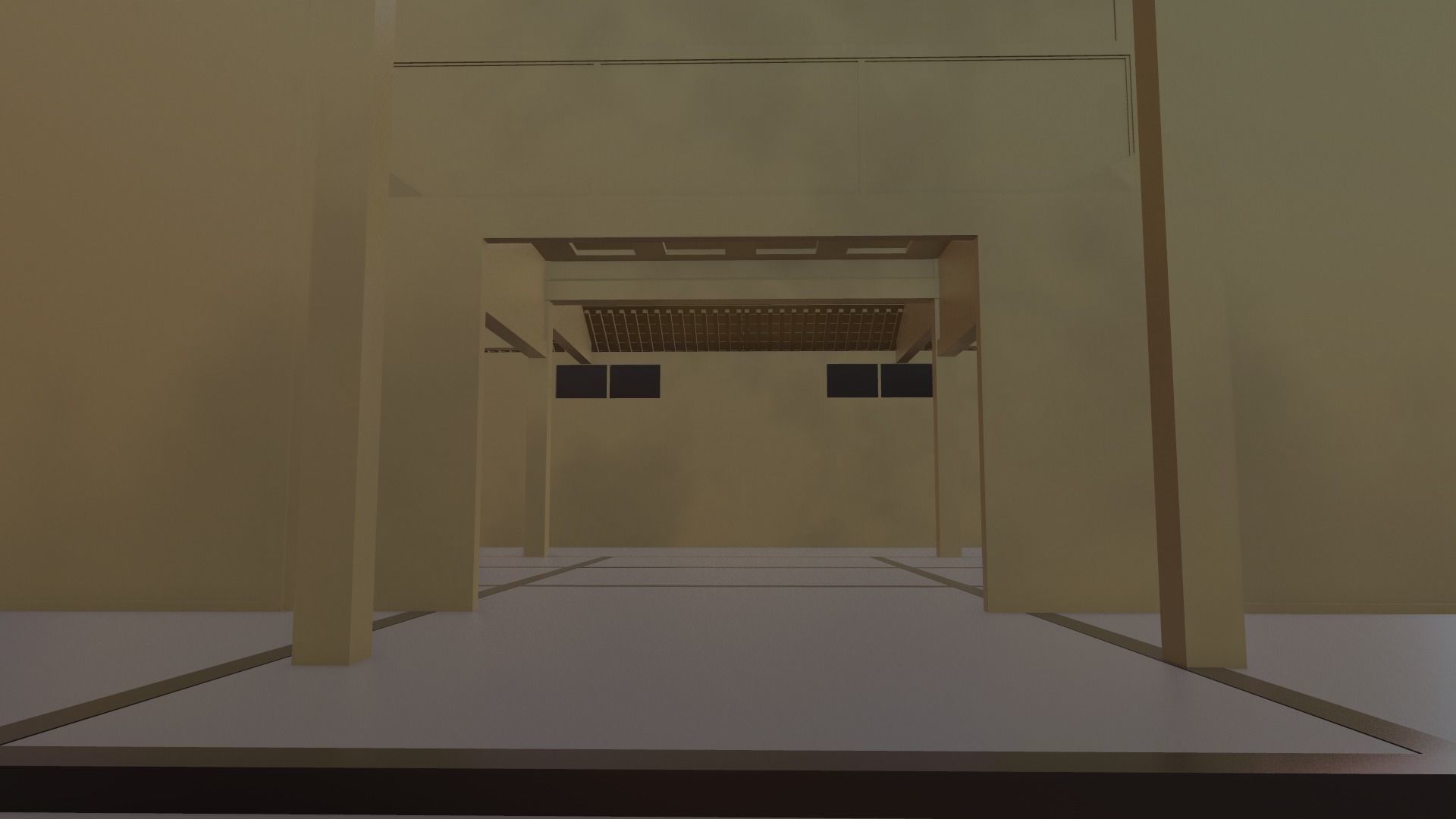 Japanese Temple Low-poly 3D model_8