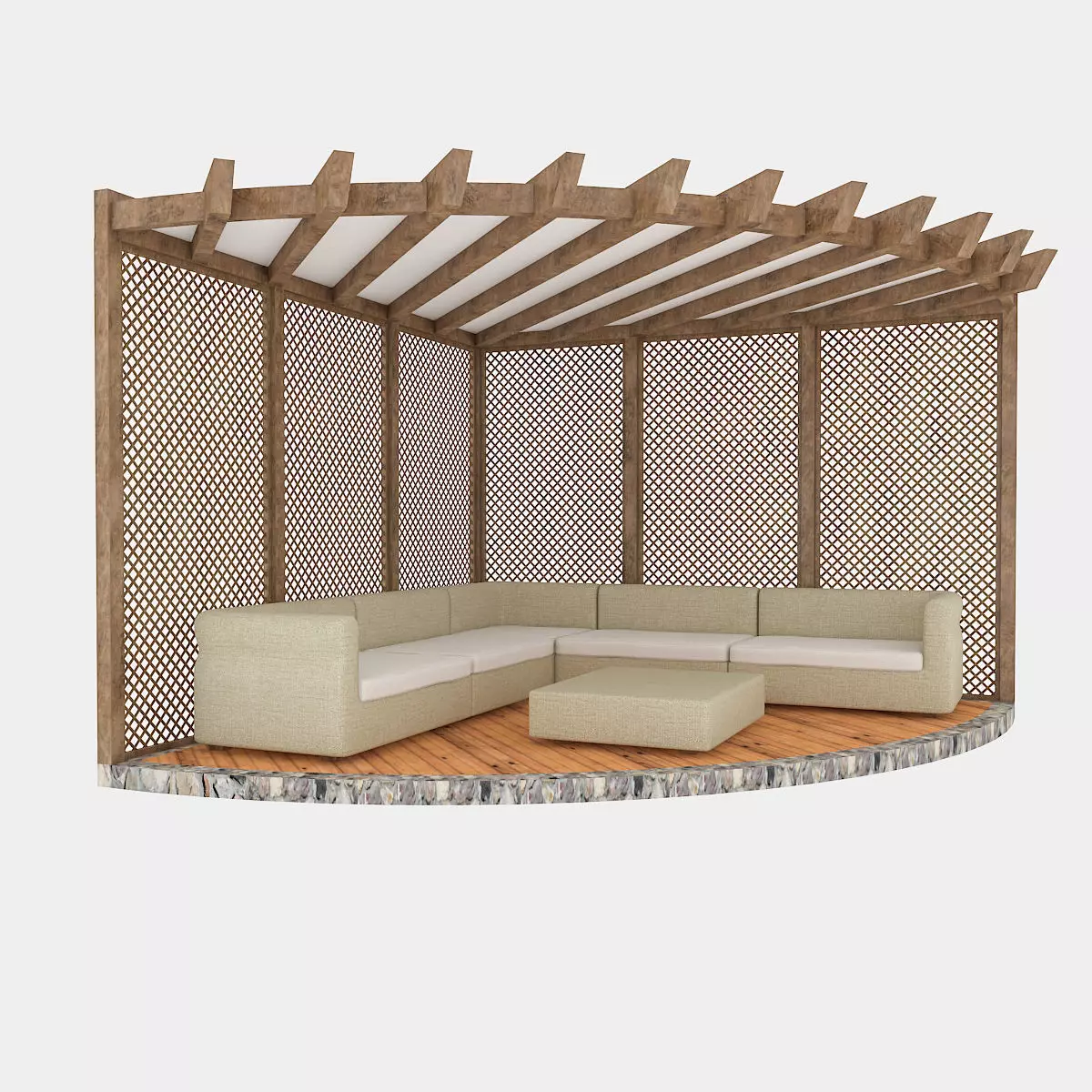 garden camellia 01 Low-poly 3D model