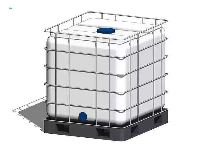 IBC Water Tank - Revit Family 3D model