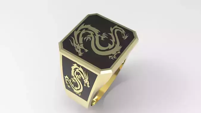Dragon Mens Ring