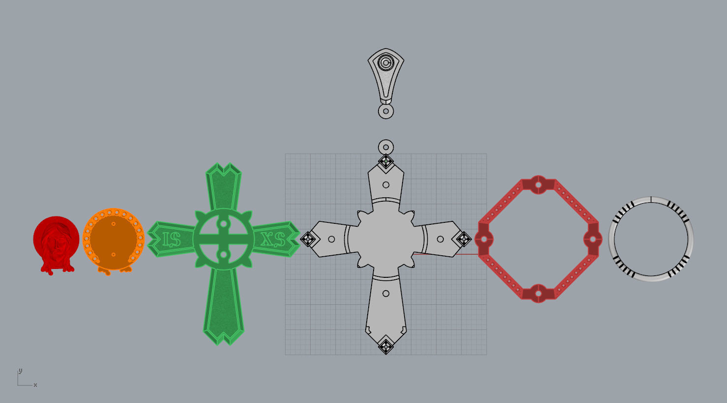 CROSS N - 222 3D print model_21