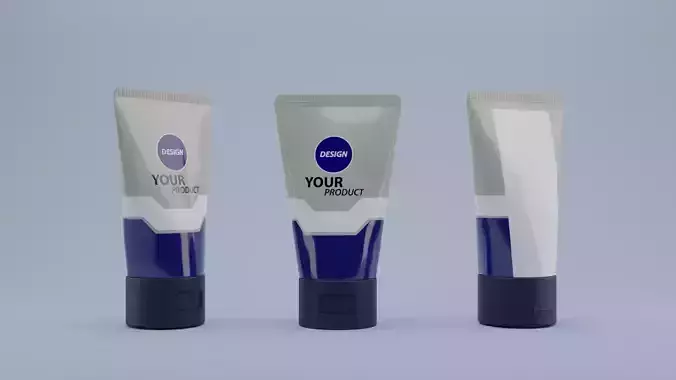 3d base face wash packaging cosmetic tube