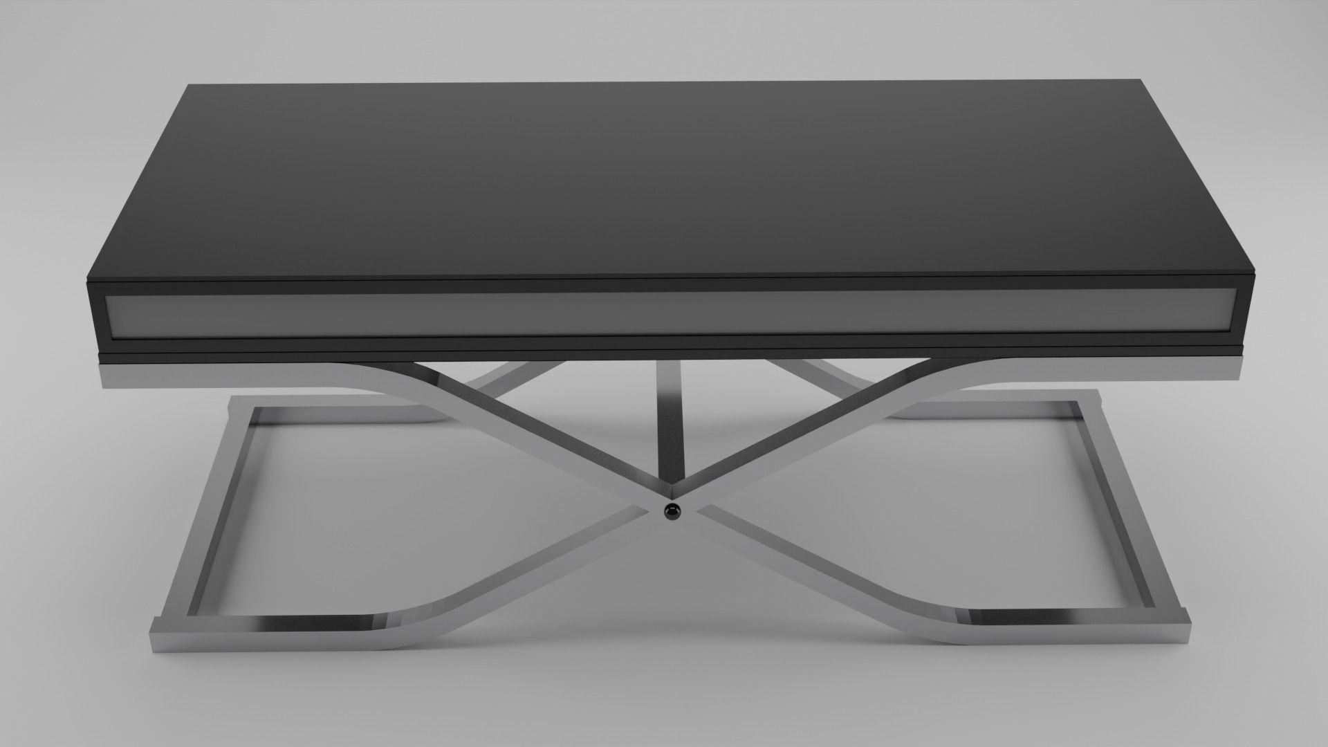 Modern Coffee Table Low-poly 3D model_1
