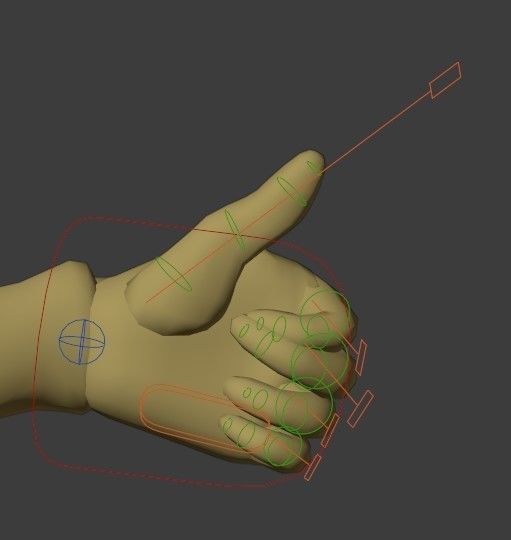 Blender IK and FK Rigged Doll  - Male   Low-poly 3D model_26