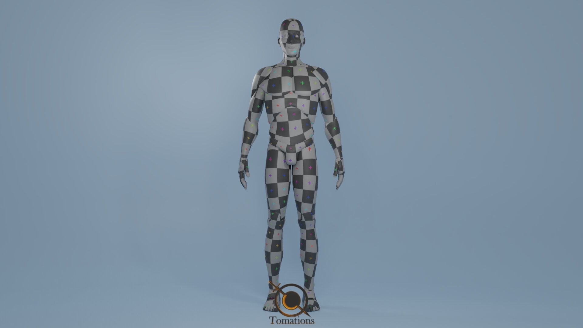 Blender IK and FK Rigged Doll  - Male   Low-poly 3D model_6