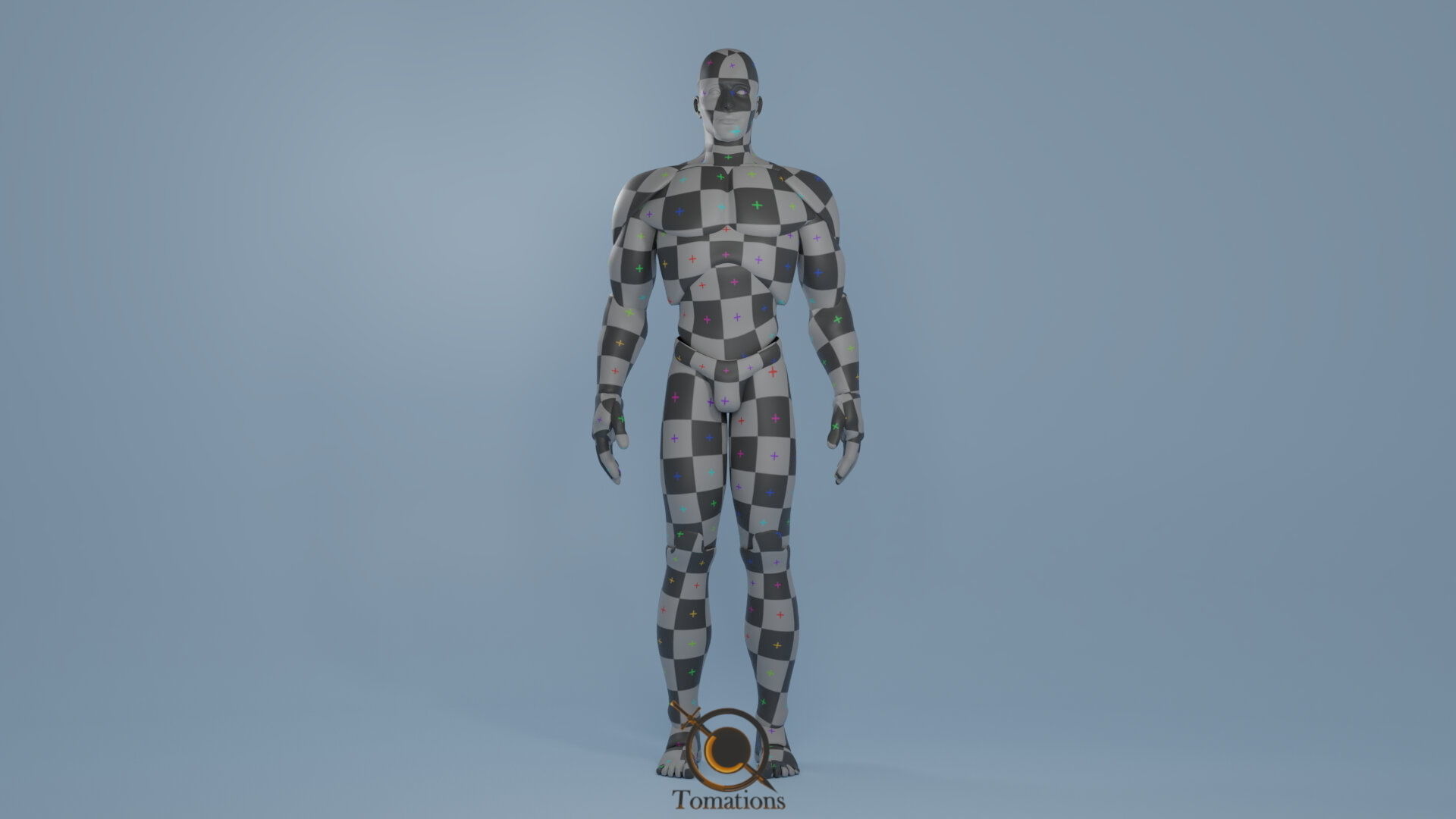 Blender IK and FK Rigged Doll  - Male   Low-poly 3D model_8