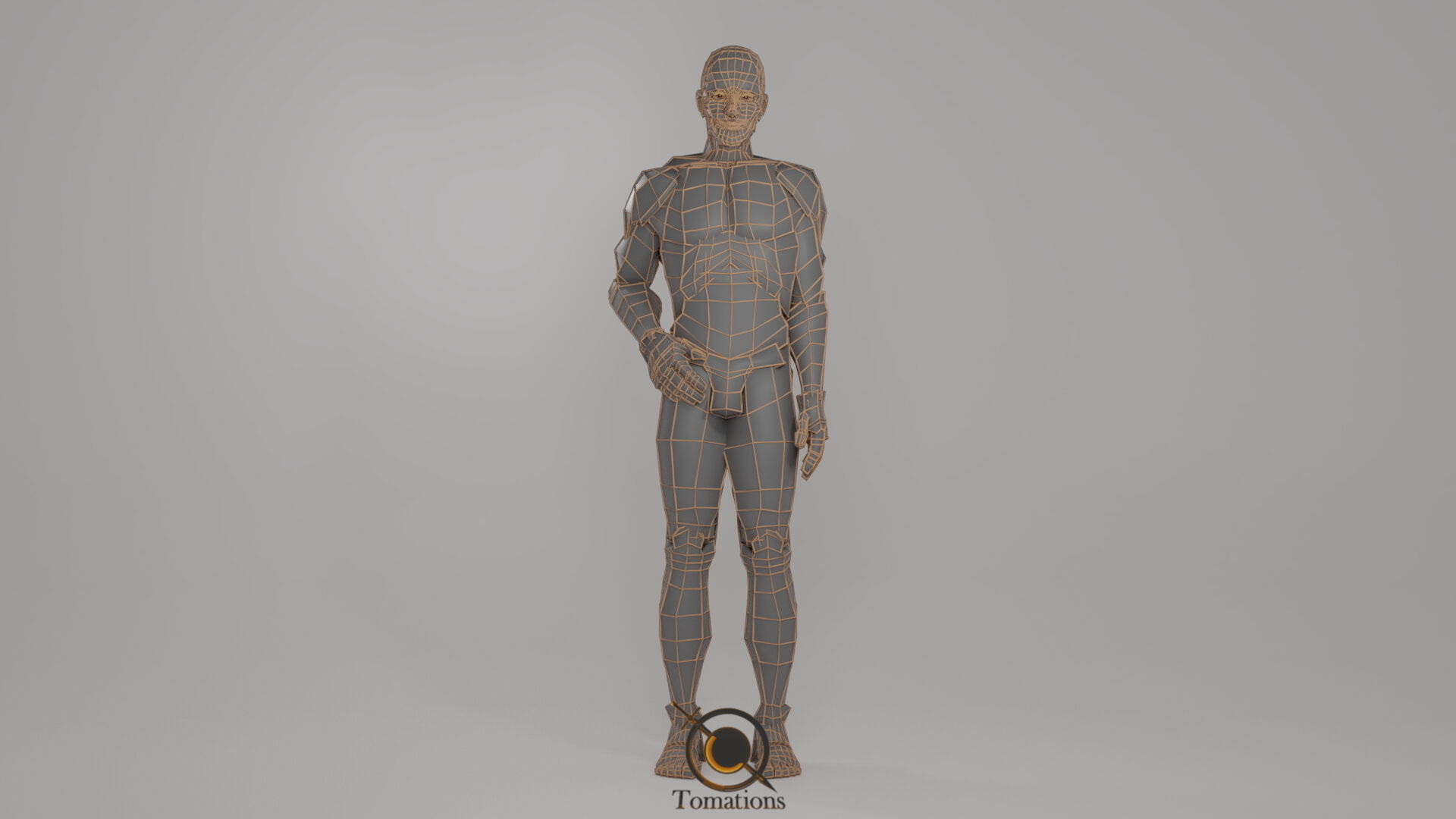 Blender IK and FK Rigged Doll  - Male   Low-poly 3D model_17