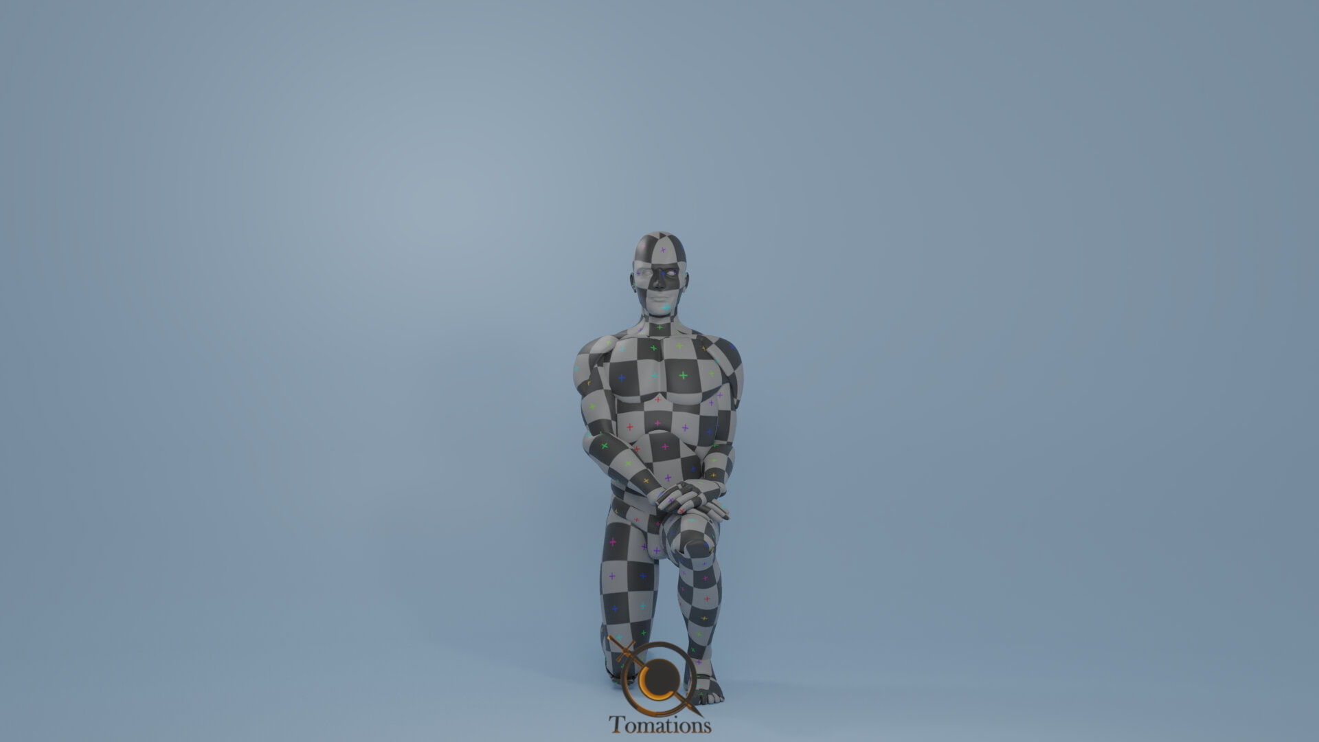 Blender IK and FK Rigged Doll  - Male   Low-poly 3D model_7
