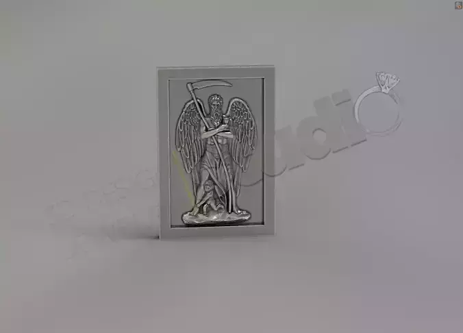 Chronos realistic figure pendant 3d model