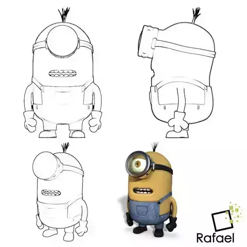 Minions despicable me minion Free low-poly 3D model