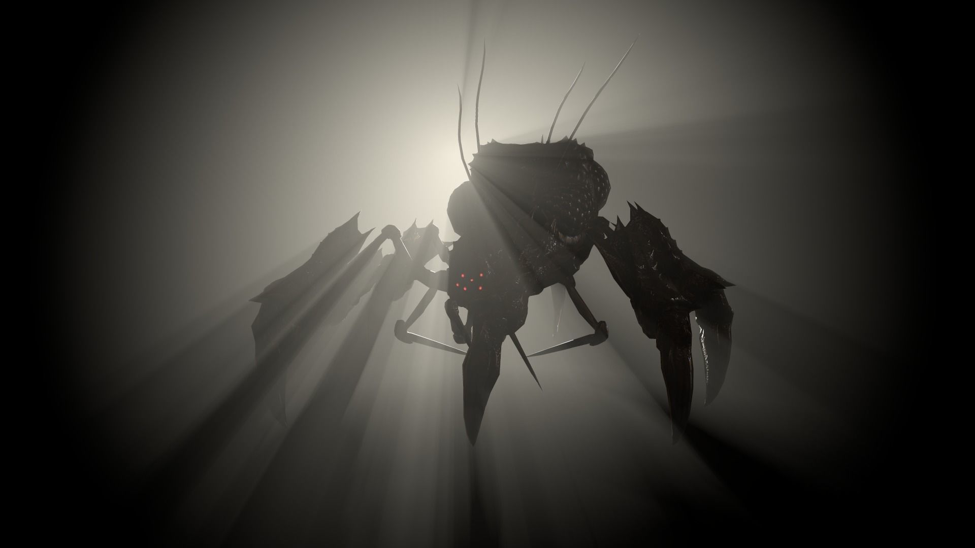 SpiderBug1 spider Low-poly 3D model_3