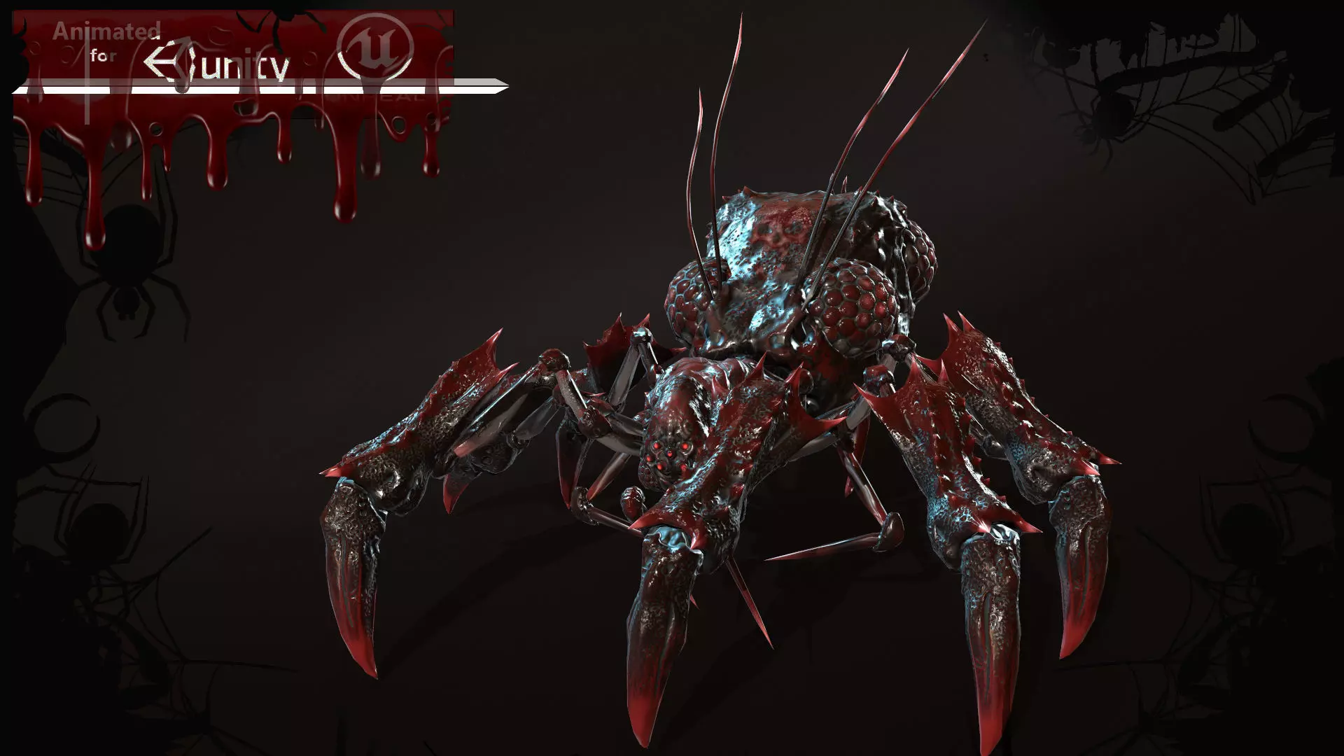 SpiderBug1 spider Low-poly 3D model_0