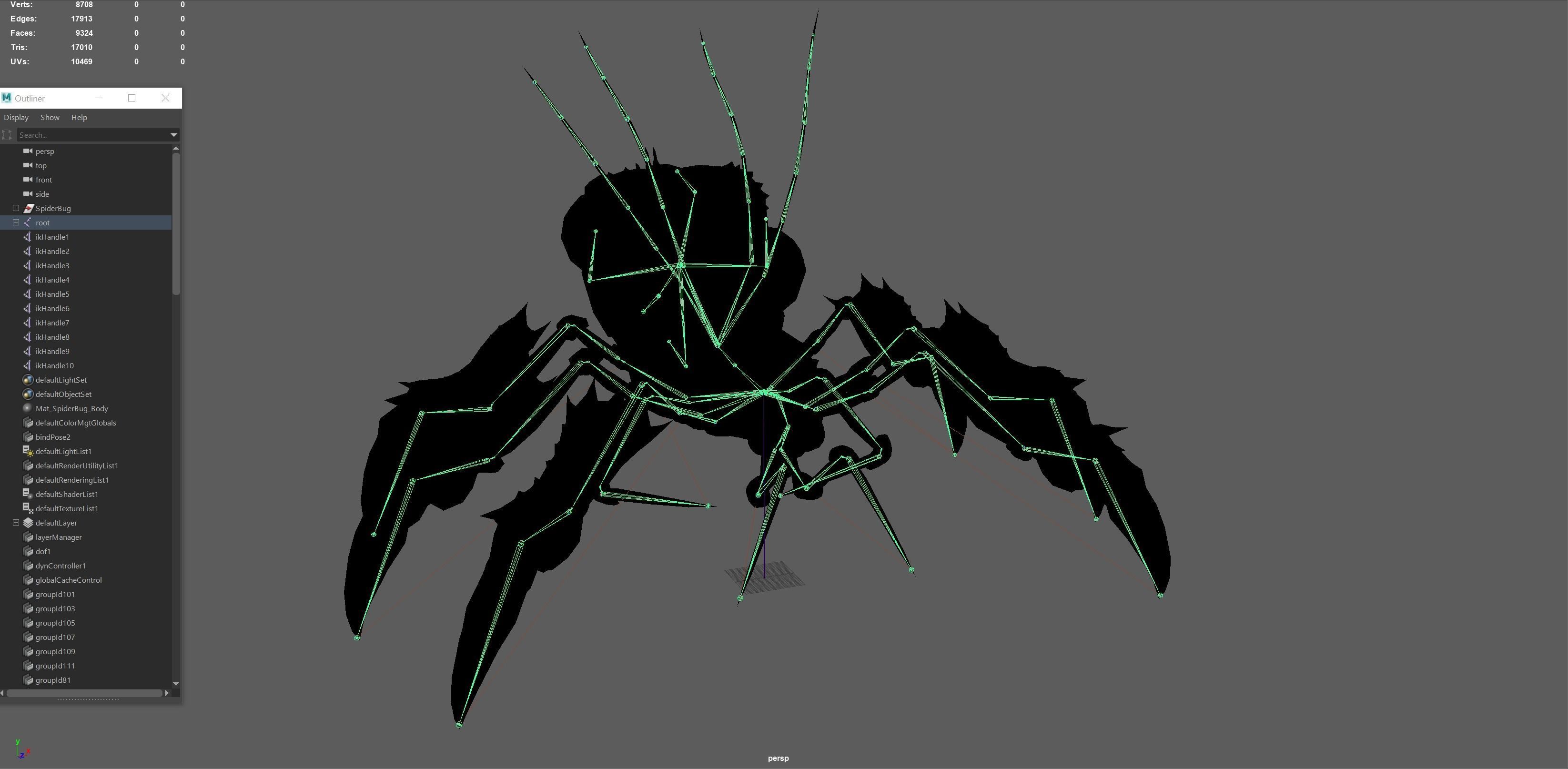SpiderBug1 spider Low-poly 3D model_19