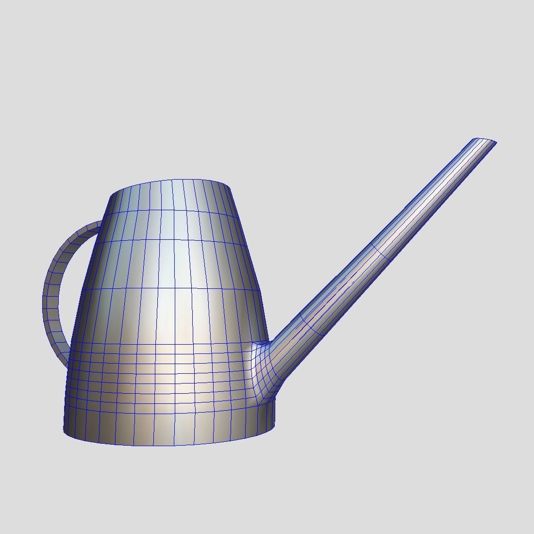 Watering Can 2 Low-poly 3D model_11