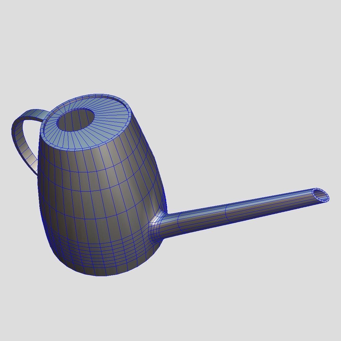Watering Can 2 Low-poly 3D model_5