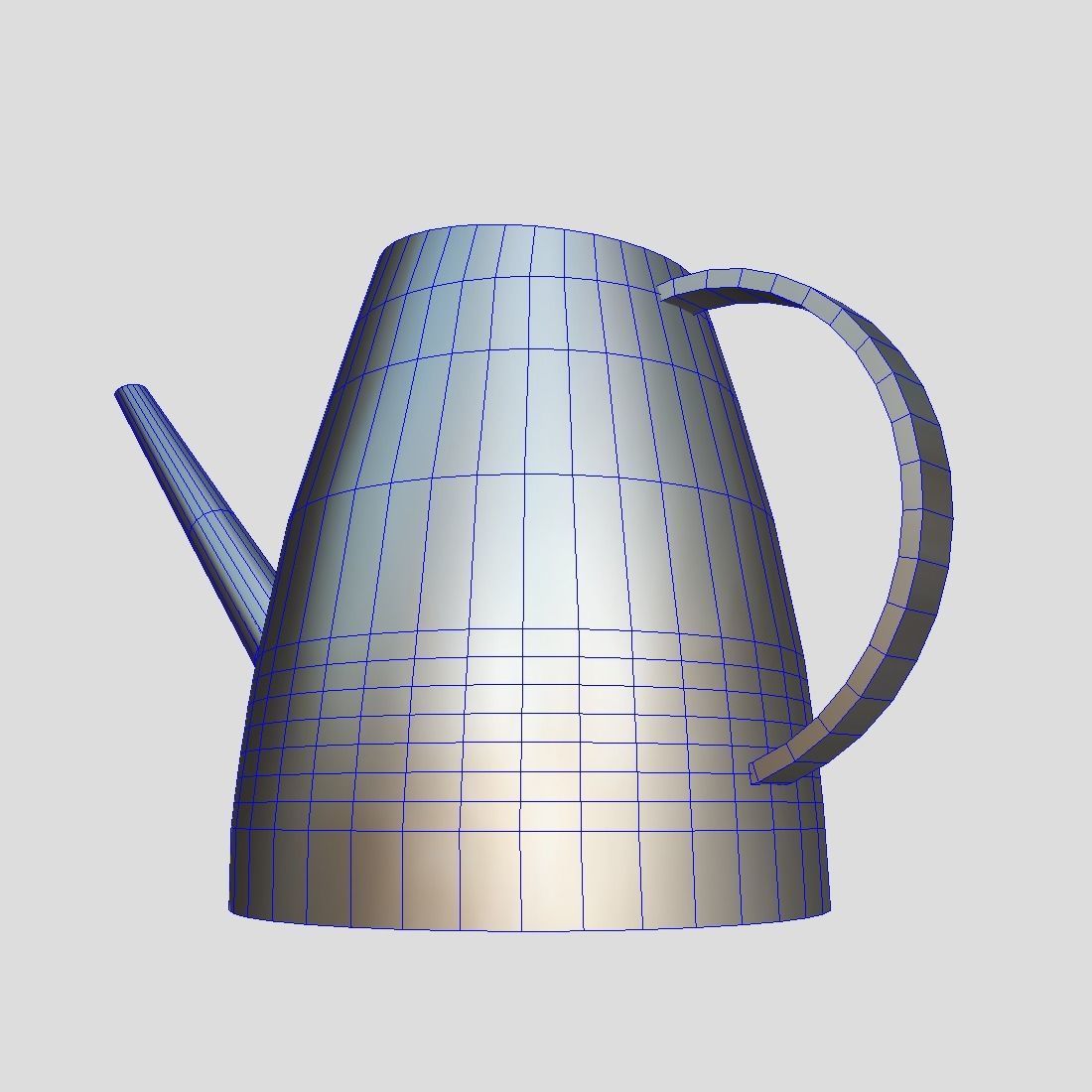 Watering Can 2 Low-poly 3D model_9