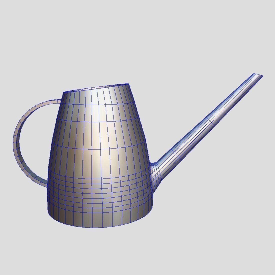 Watering Can 2 Low-poly 3D model_3