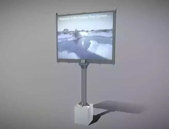 Large Outdoor LED Display High-Poly 3D model