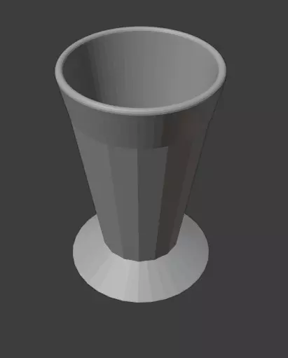 Glass cup 3D print model_0