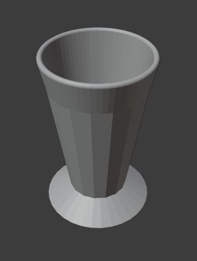 Glass cup 3D print model_5