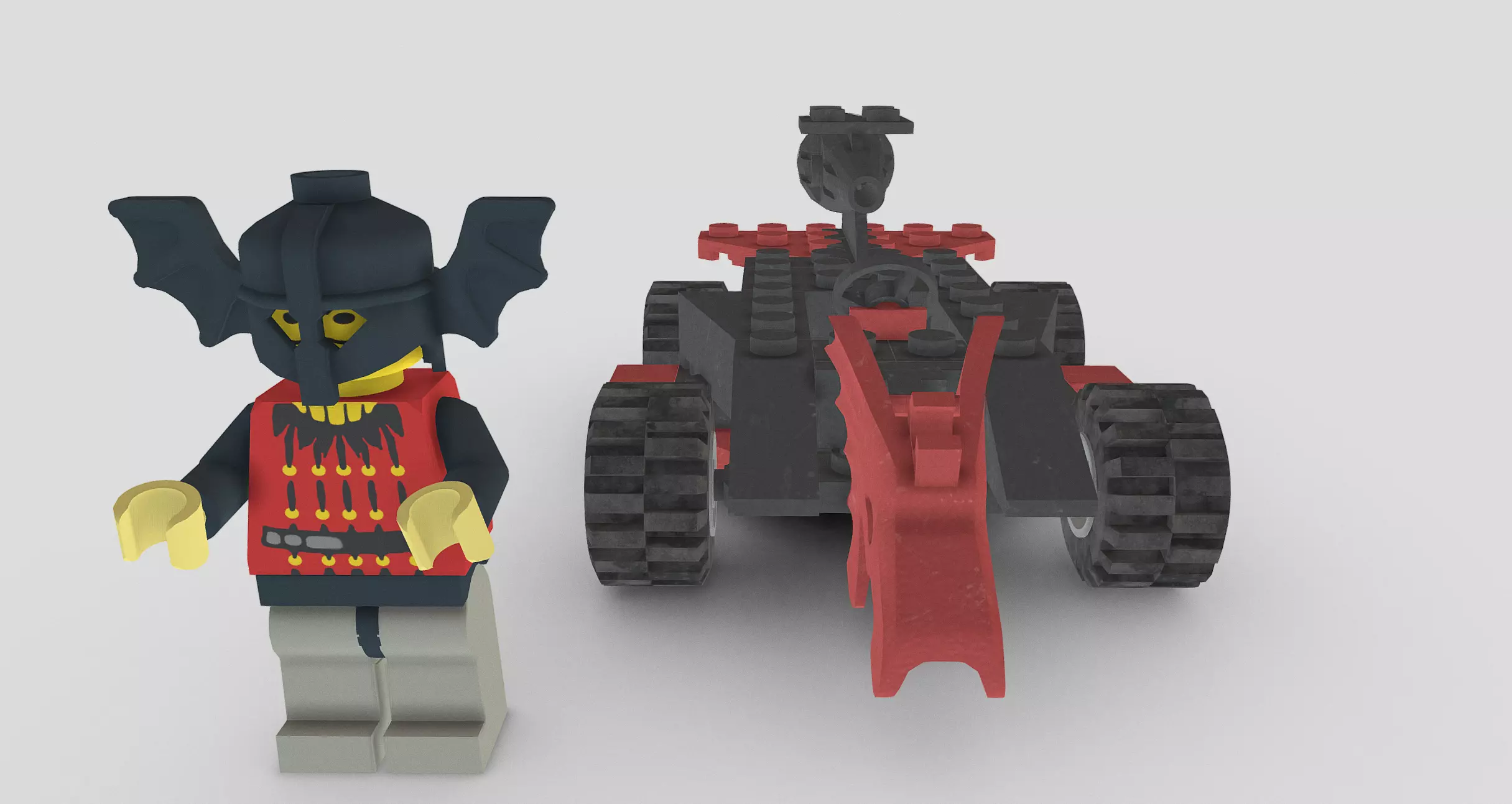 Basil The Badlord from Lego Racers 1999 game Free low-poly 3D model