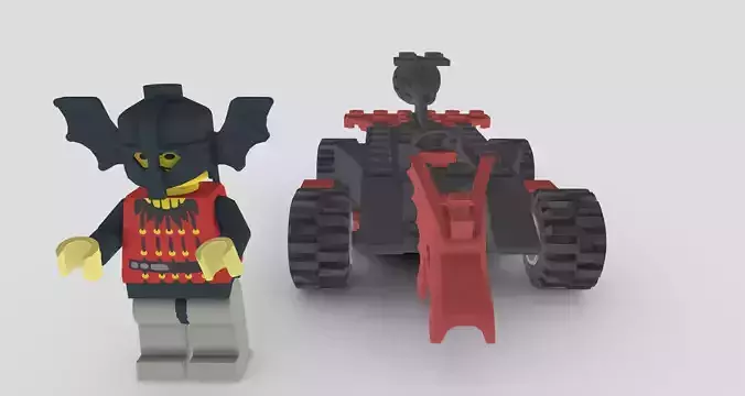 Basil The Badlord from Lego Racers 1999 game Free low-poly 3D model