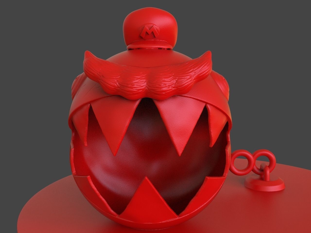 Mario Chomp from Super Mario Odyssey plus timelapse 3D print model_12