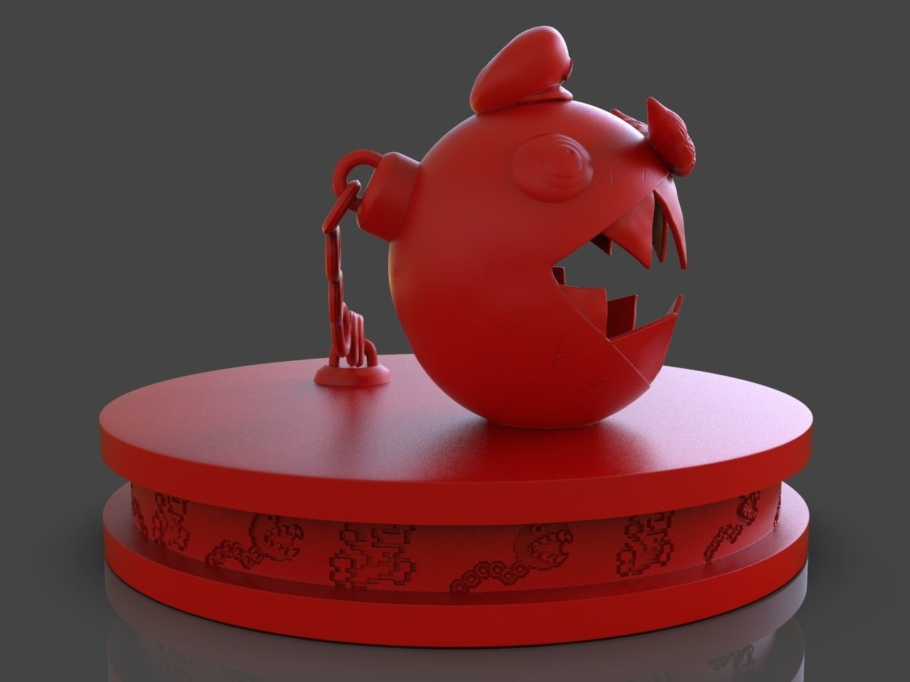 Mario Chomp from Super Mario Odyssey plus timelapse 3D print model_7
