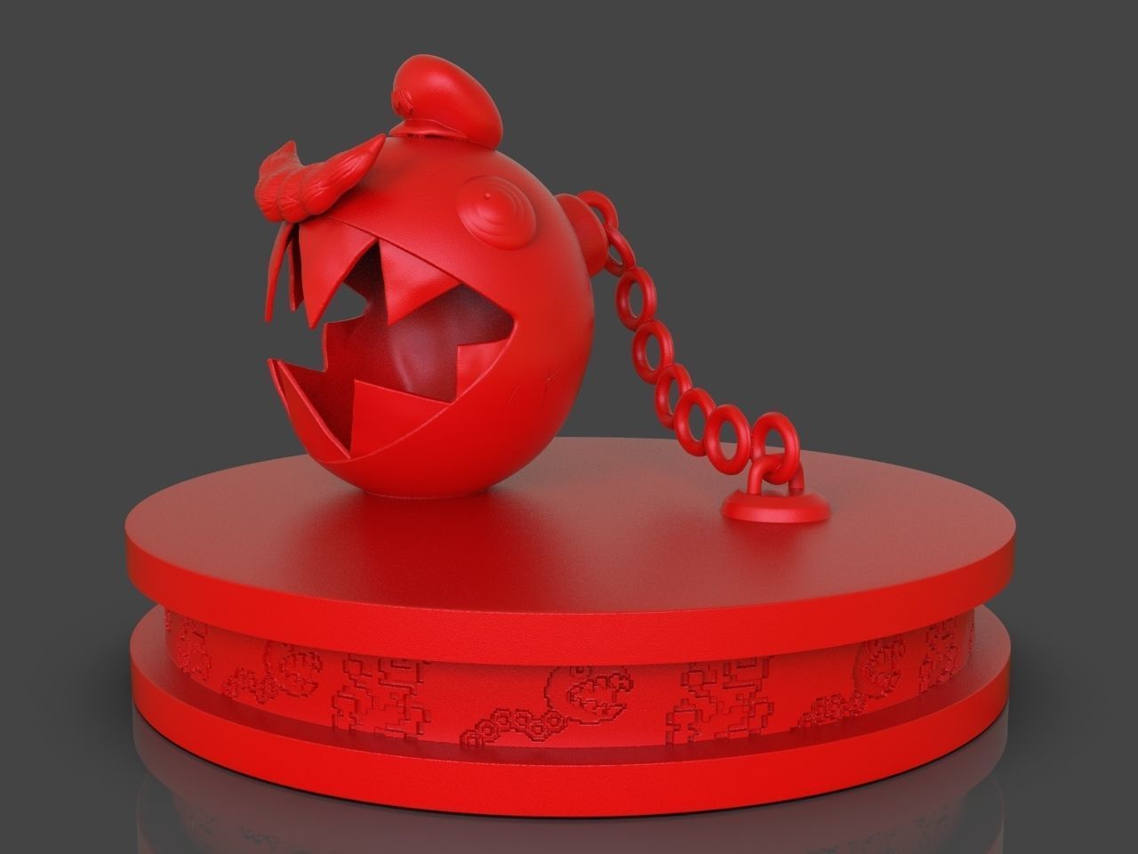 Mario Chomp from Super Mario Odyssey plus timelapse 3D print model_1