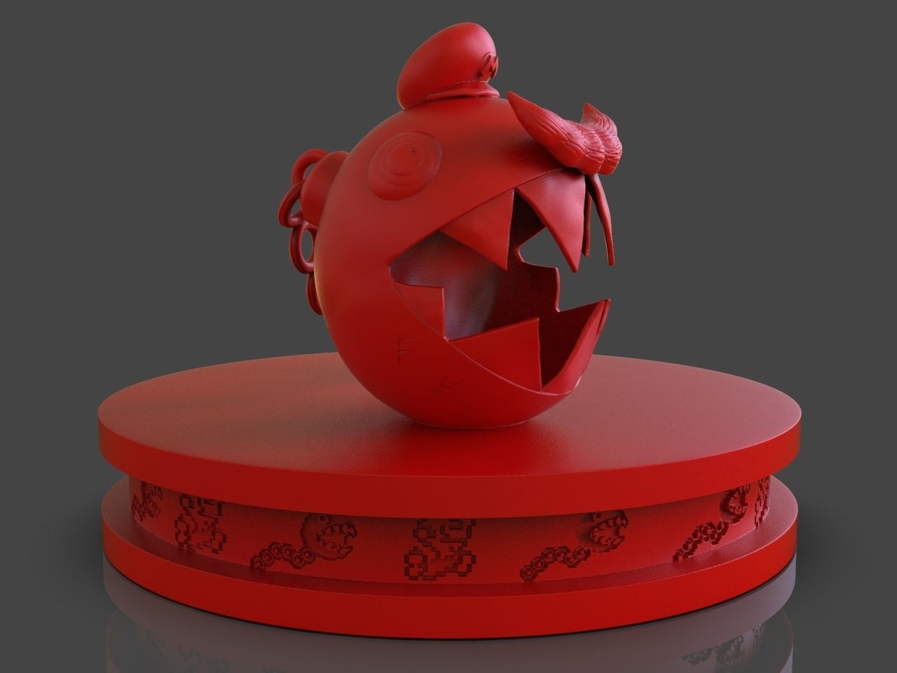 Mario Chomp from Super Mario Odyssey plus timelapse 3D print model_8