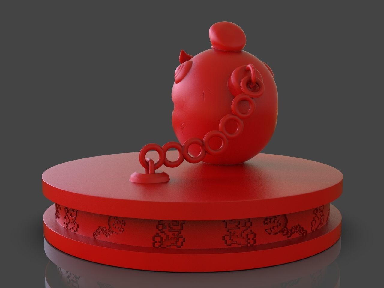Mario Chomp from Super Mario Odyssey plus timelapse 3D print model_4