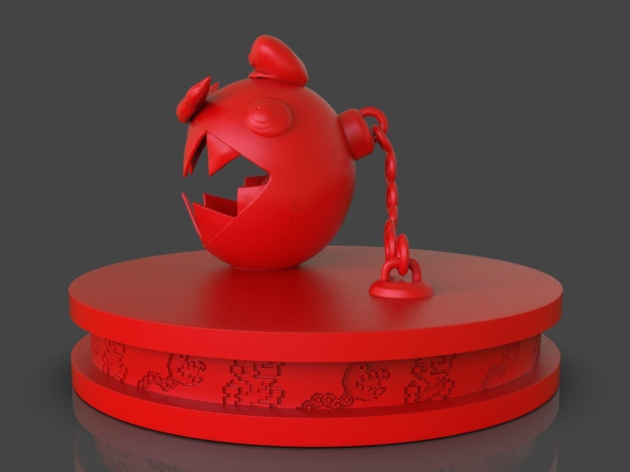 Mario Chomp from Super Mario Odyssey plus timelapse 3D print model_2