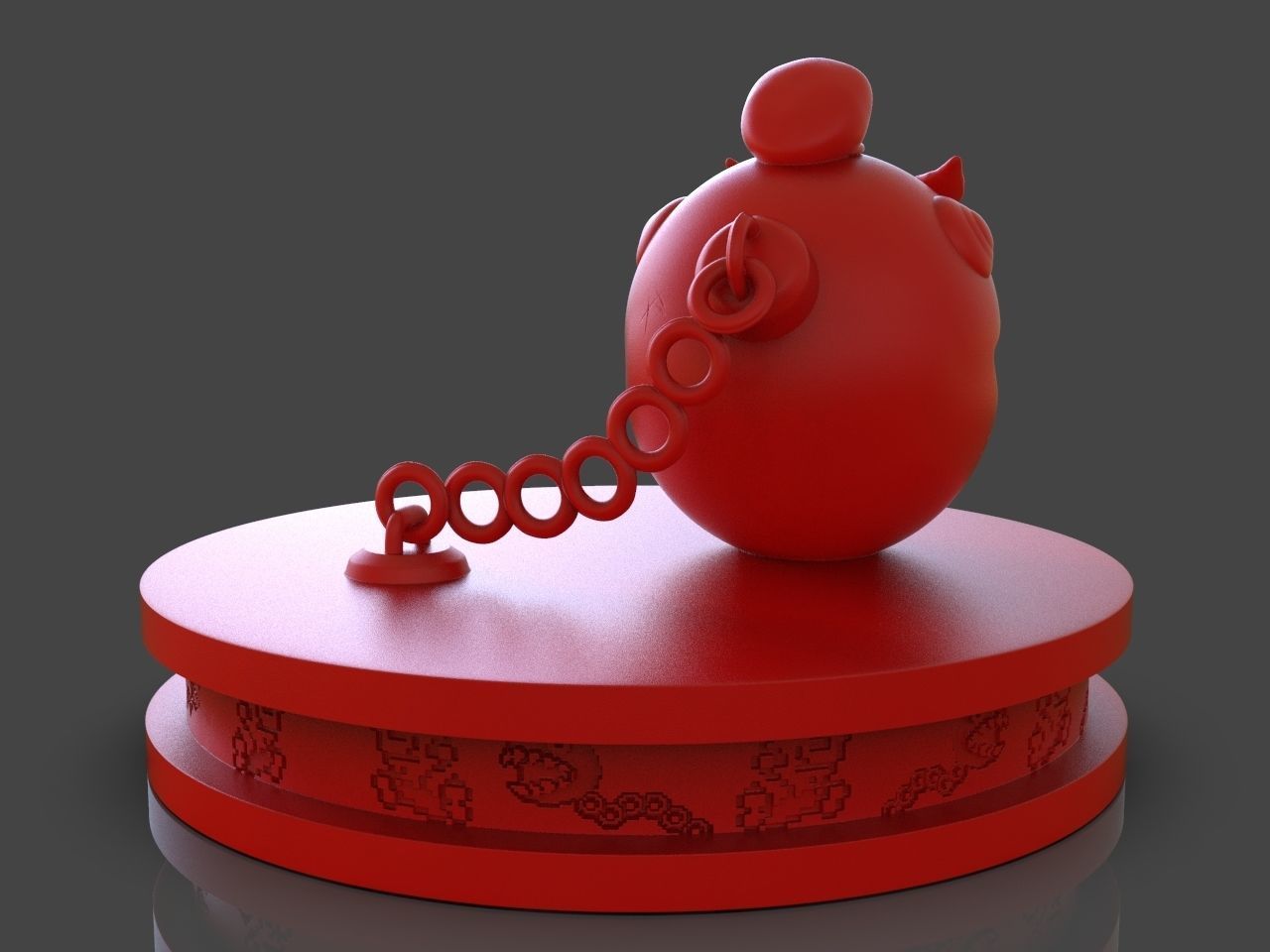 Mario Chomp from Super Mario Odyssey plus timelapse 3D print model_5