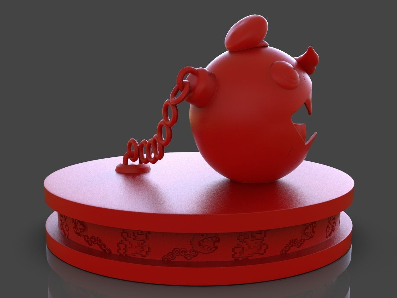 Mario Chomp from Super Mario Odyssey plus timelapse 3D print model_6