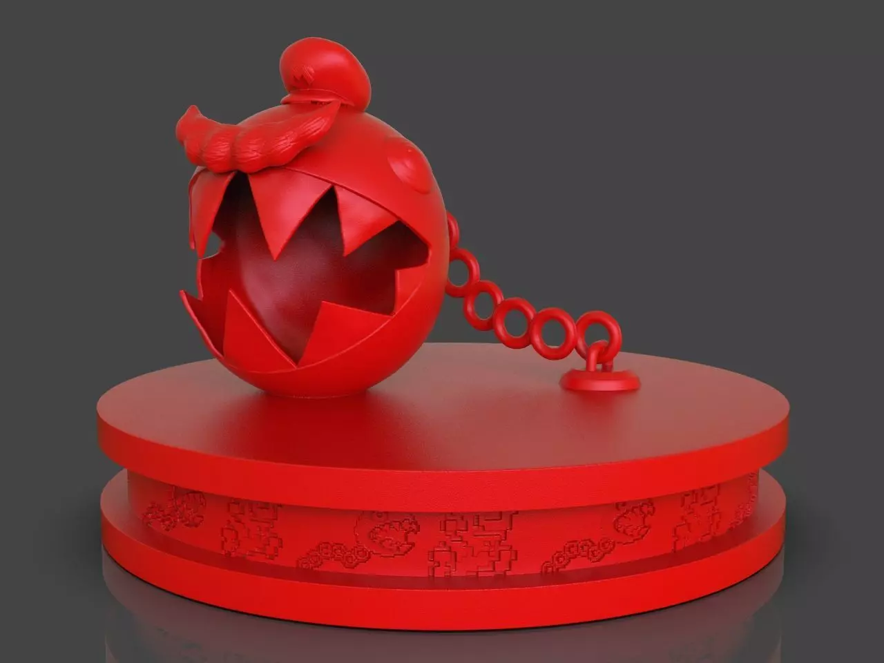 Mario Chomp from Super Mario Odyssey plus timelapse 3D print model_0