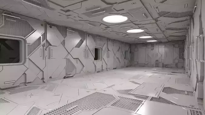 Sci-Fi Interior 101 3D model