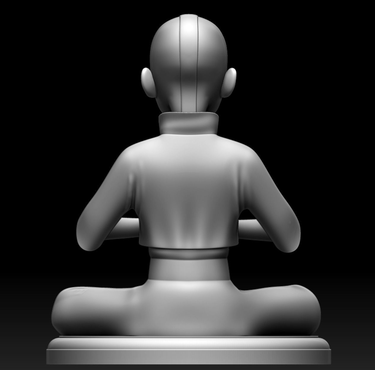 Aang meditation 3D print model_7