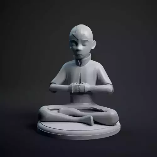 Aang meditation 3D print model