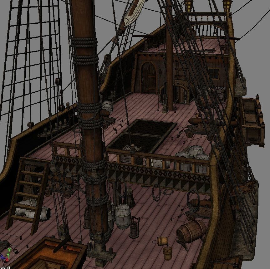 Golden Hind 3D model_15