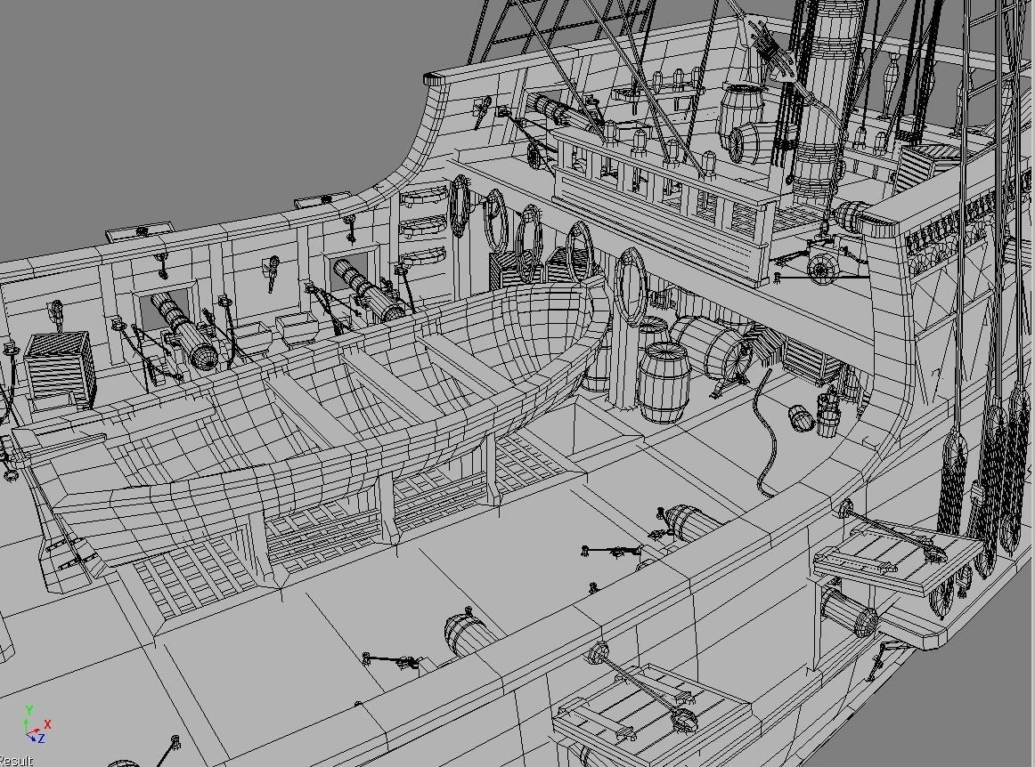 Golden Hind 3D model_8