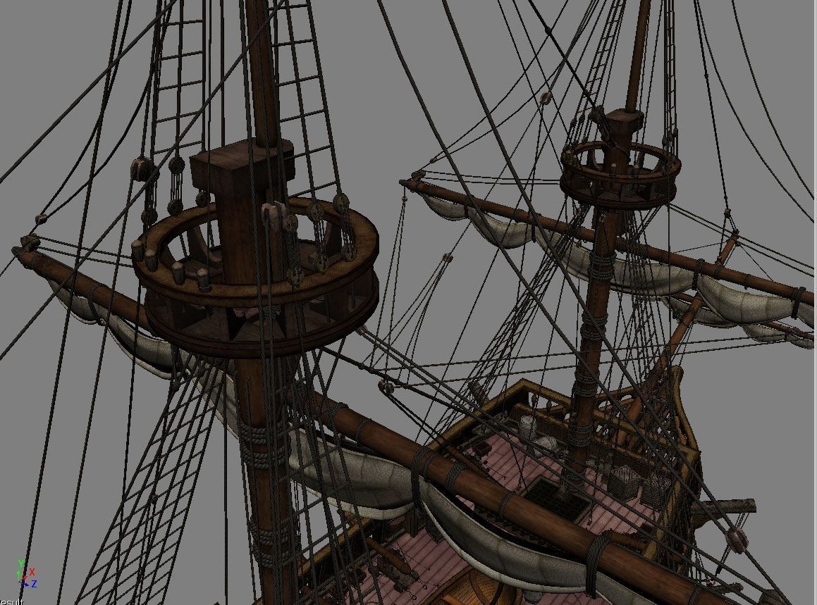 Golden Hind 3D model_4