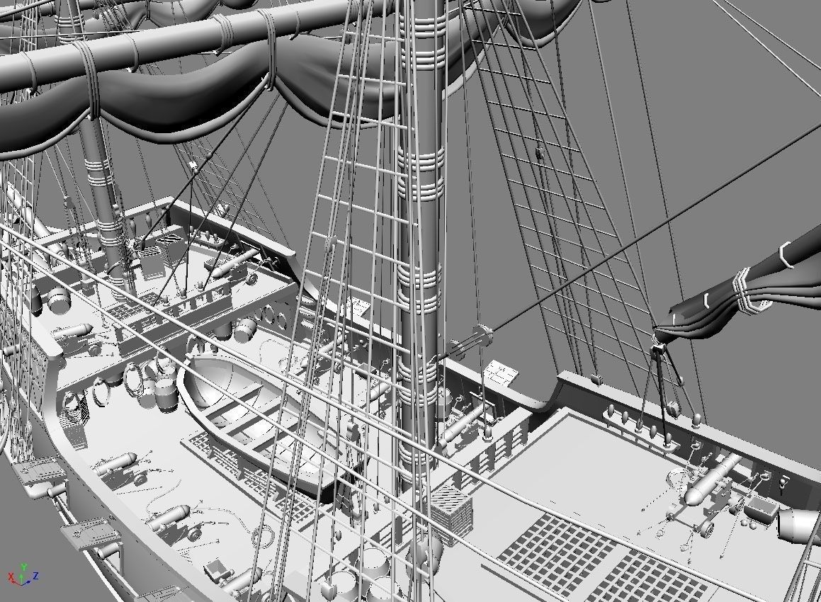 Golden Hind 3D model_12