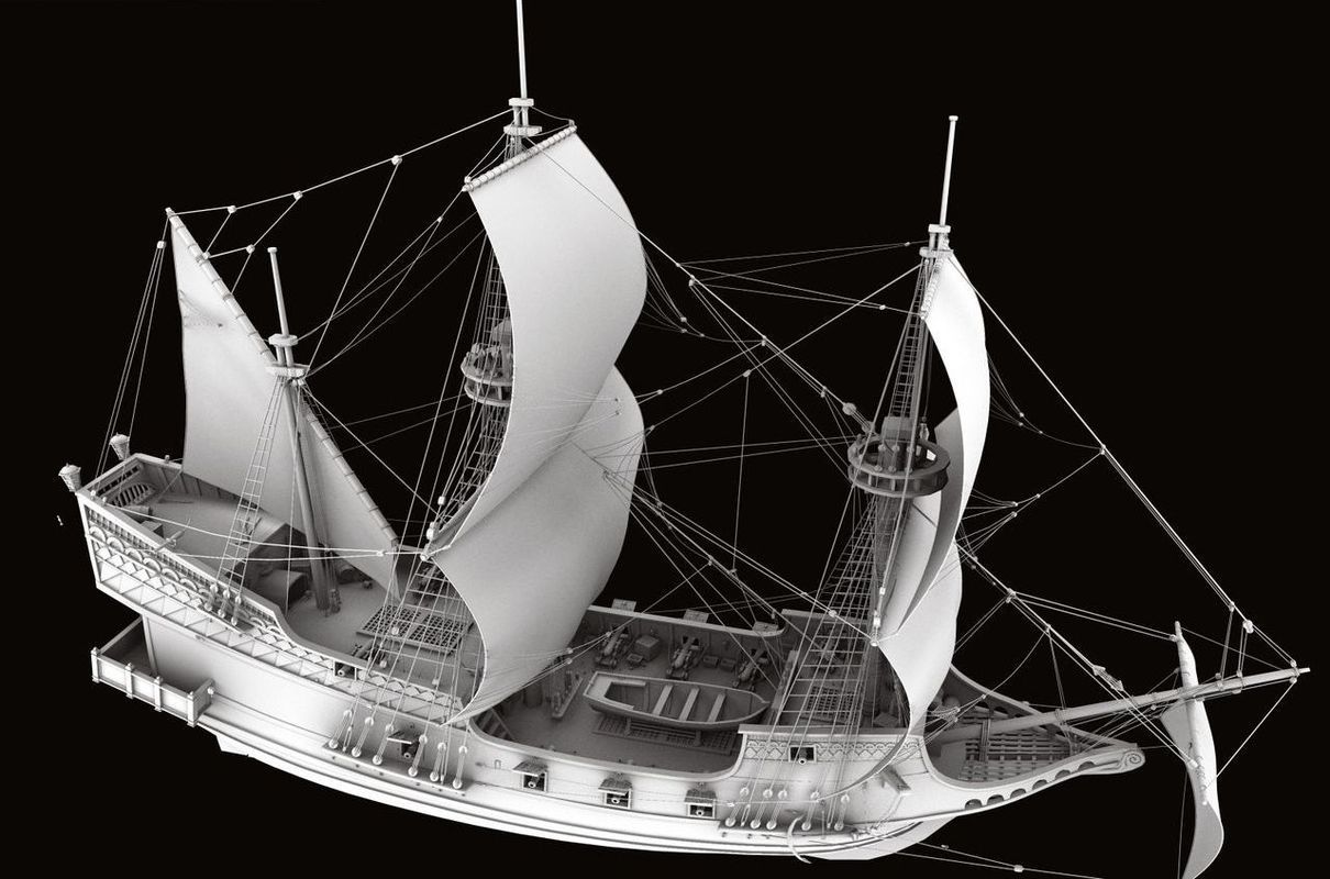 Golden Hind 3D model_5
