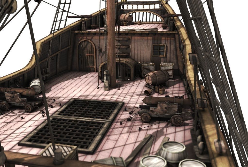 Golden Hind 3D model_3